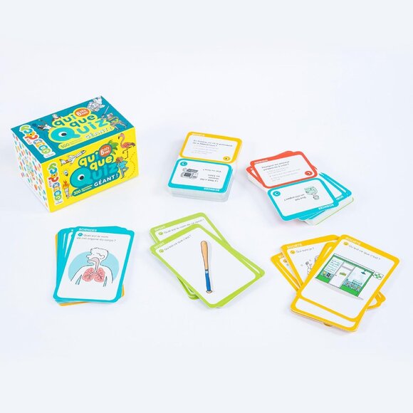 3/$55❤️Qui Que Quiz Géant! French kids card game Éditions Milan Pascal Prévot - Picture 4 of 10